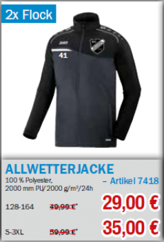 Allwetterjacke SC Victoria Mennrath